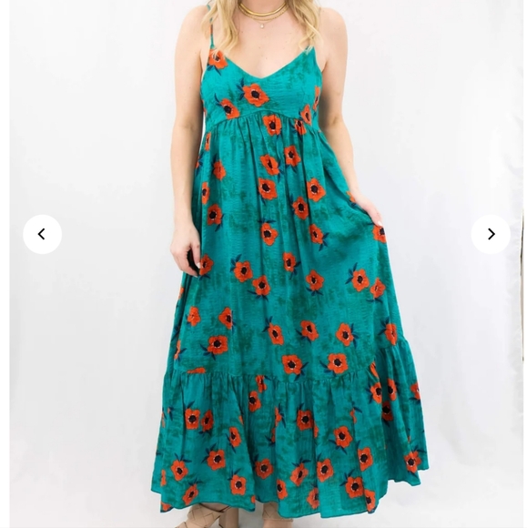 Bucket List Floral Ruffle Maxi Dress - Picture 5 of 9
